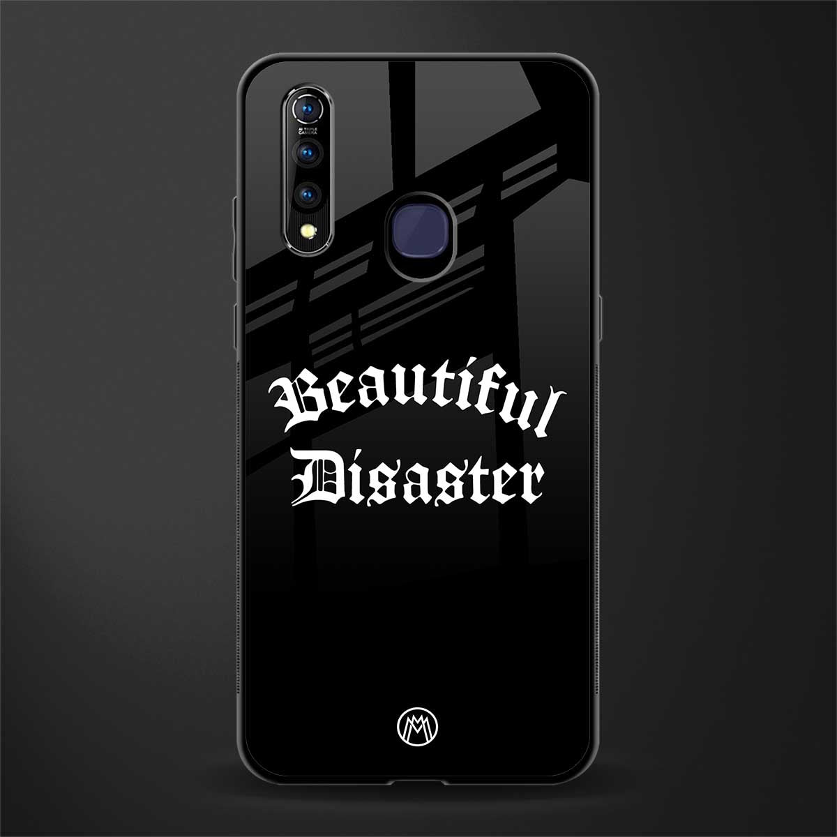 beautiful disaster glass case for vivo z1 pro image