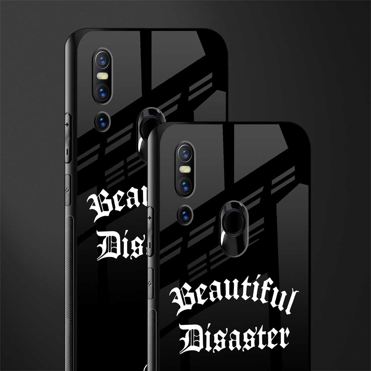 beautiful disaster glass case for vivo v15 image-2