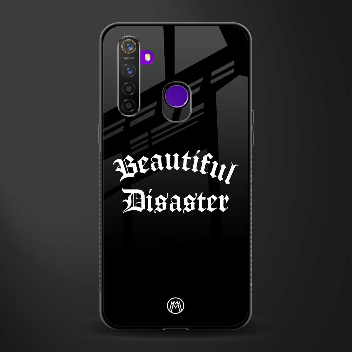 beautiful disaster glass case for realme 5i image
