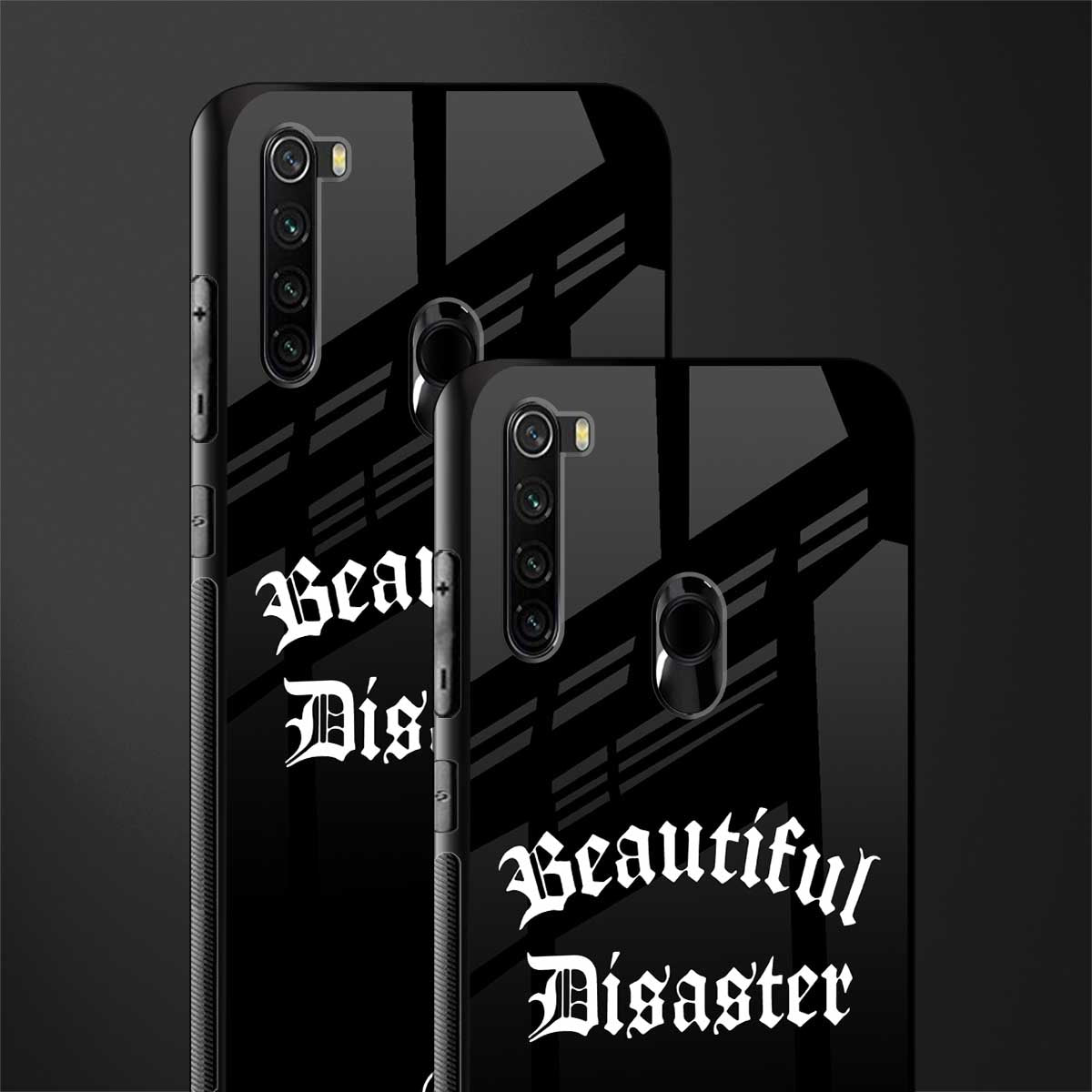 beautiful disaster glass case for redmi note 8 image-2