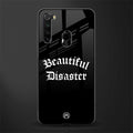 beautiful disaster glass case for redmi note 8 image