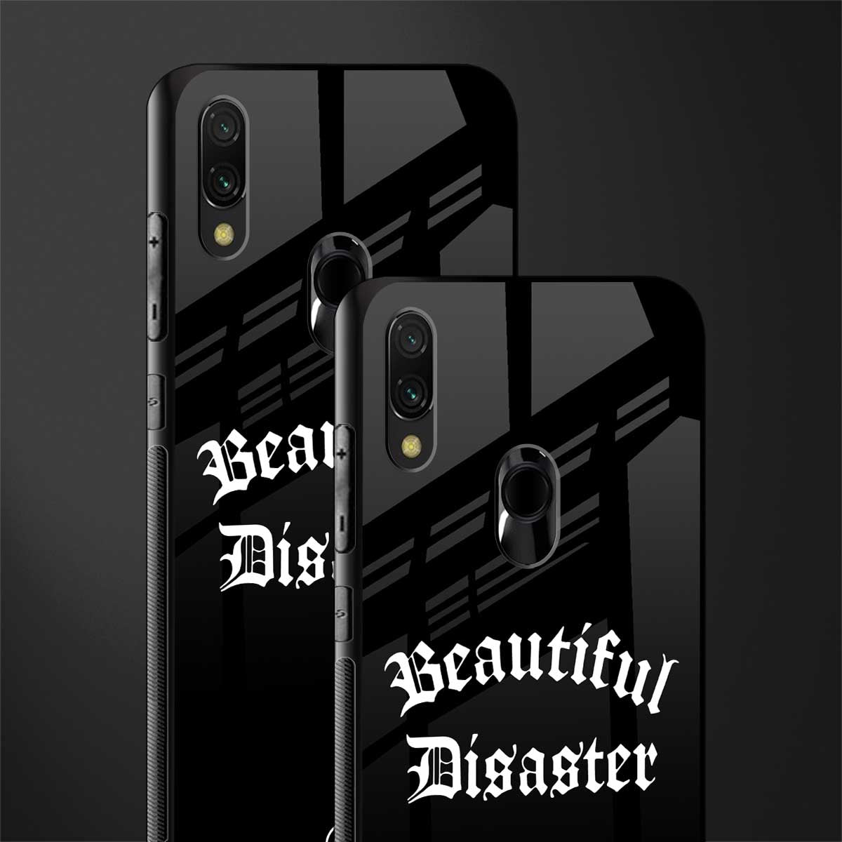 beautiful disaster glass case for redmi 7redmi y3 image-2