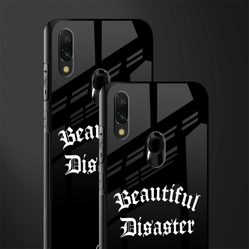 beautiful disaster glass case for redmi note 7 pro image-2