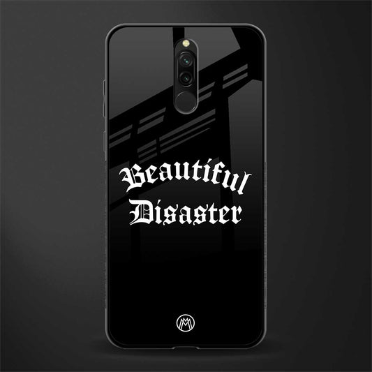 beautiful disaster glass case for redmi 8 image