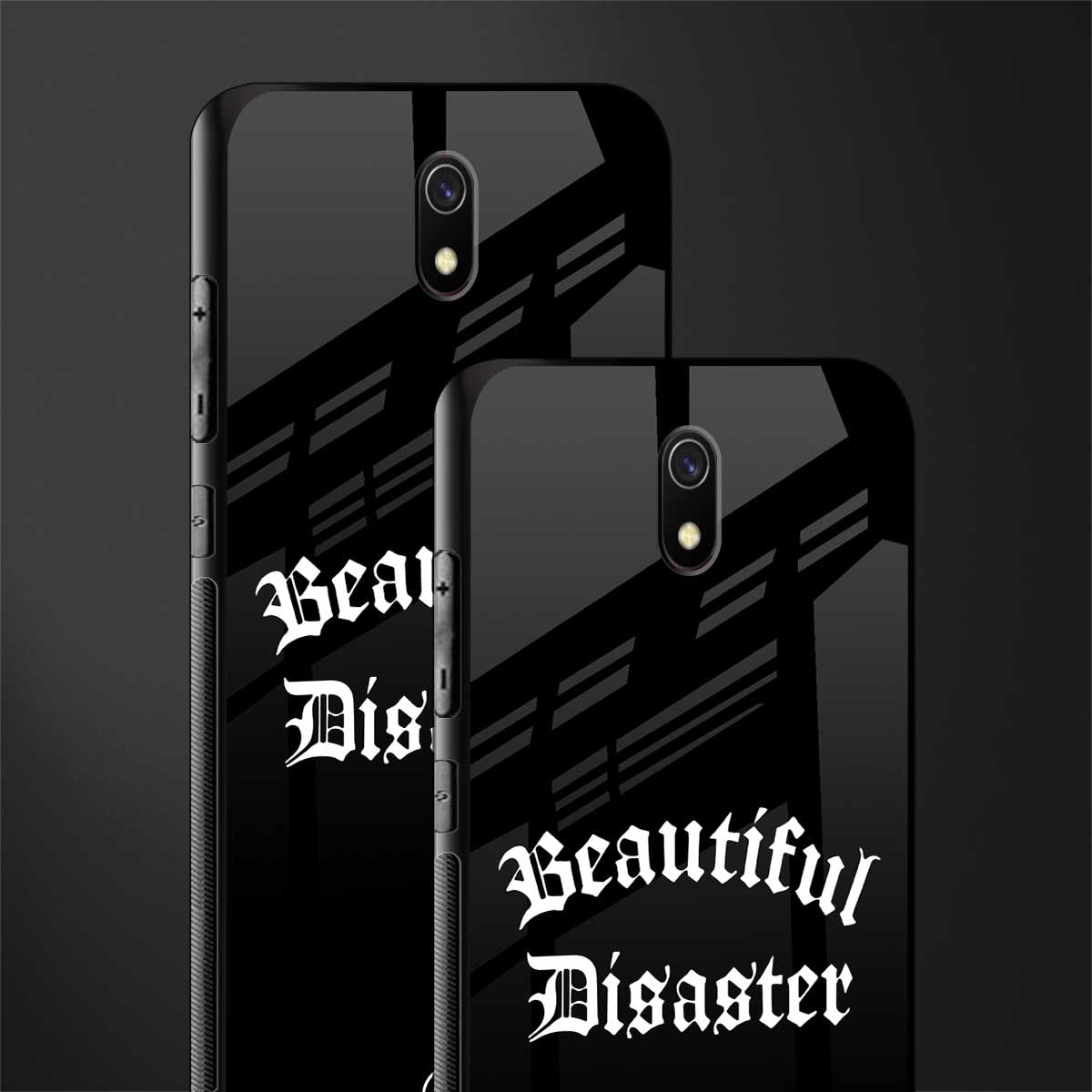 beautiful disaster glass case for redmi 8a image-2