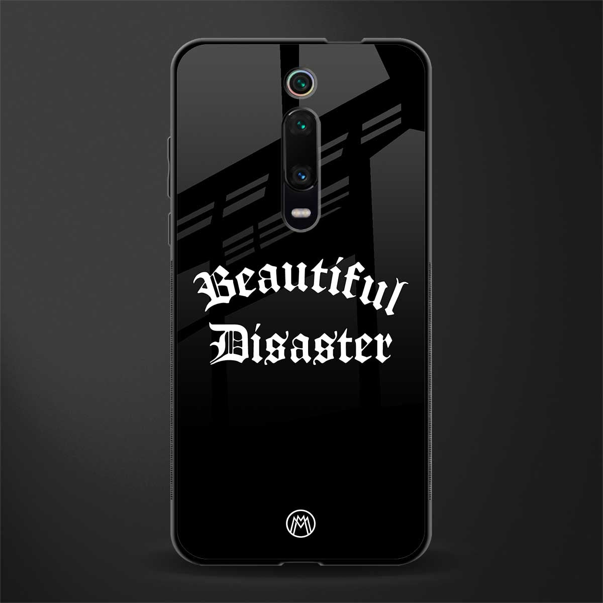 beautiful disaster glass case for redmi k20 image