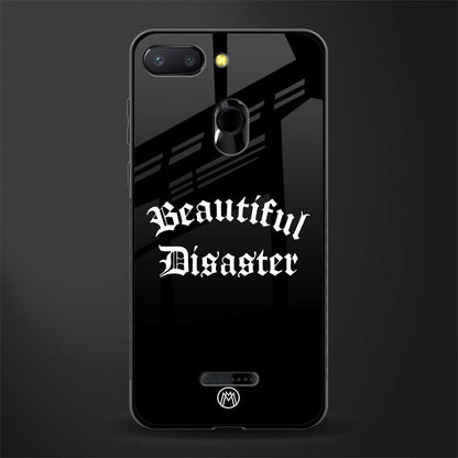 beautiful disaster glass case for redmi 6 image