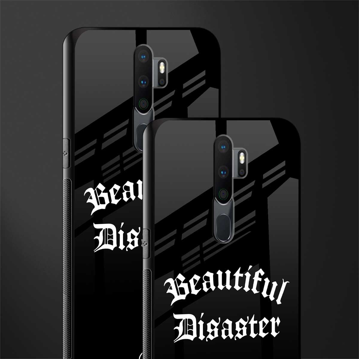 beautiful disaster glass case for oppo a9 2020 image-2