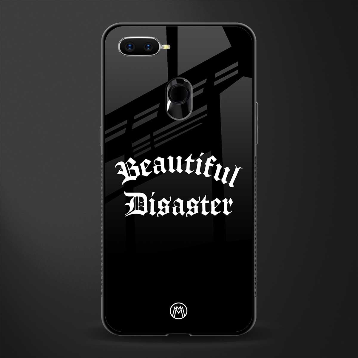 beautiful disaster glass case for oppo a12 image