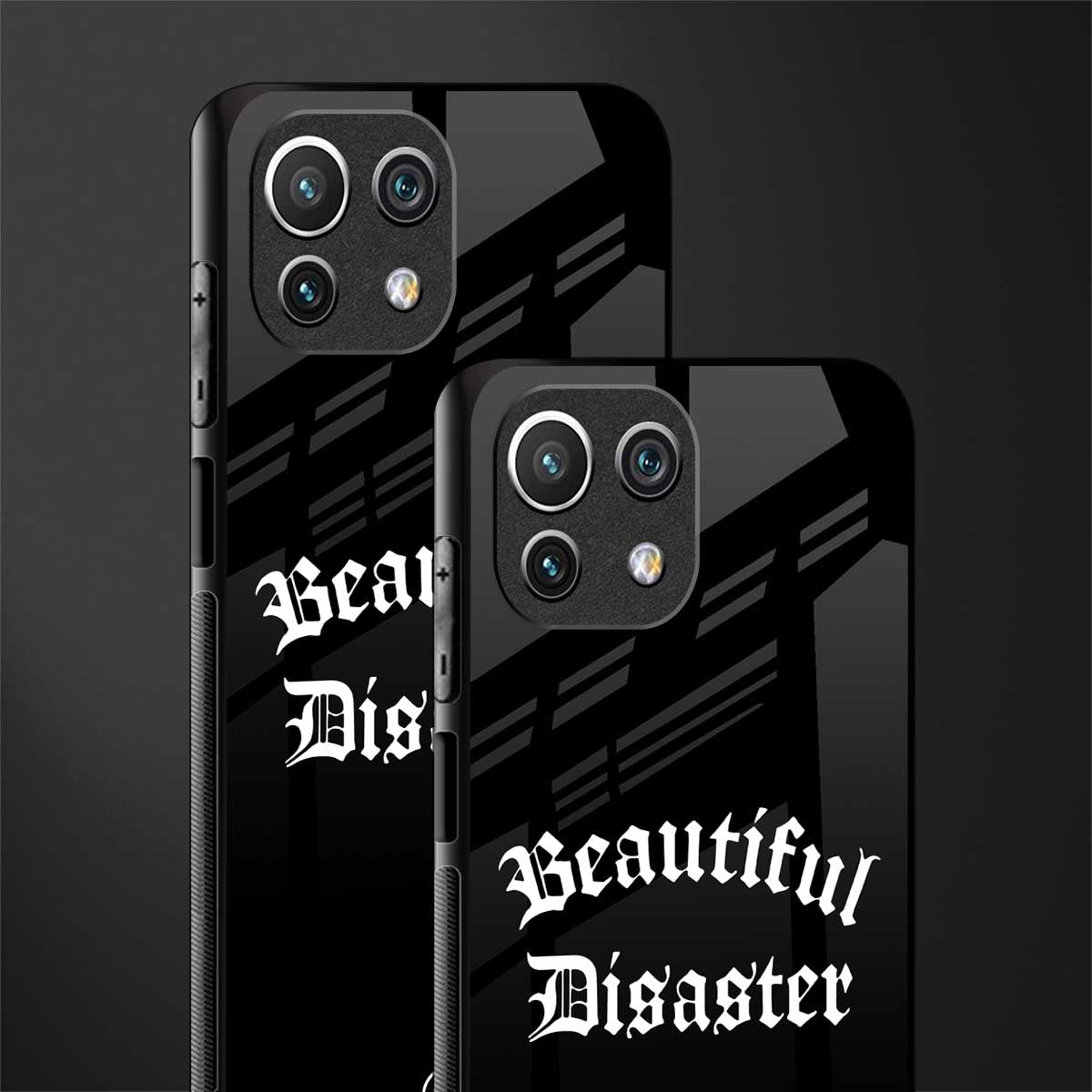 beautiful disaster glass case for mi 11 lite image-2