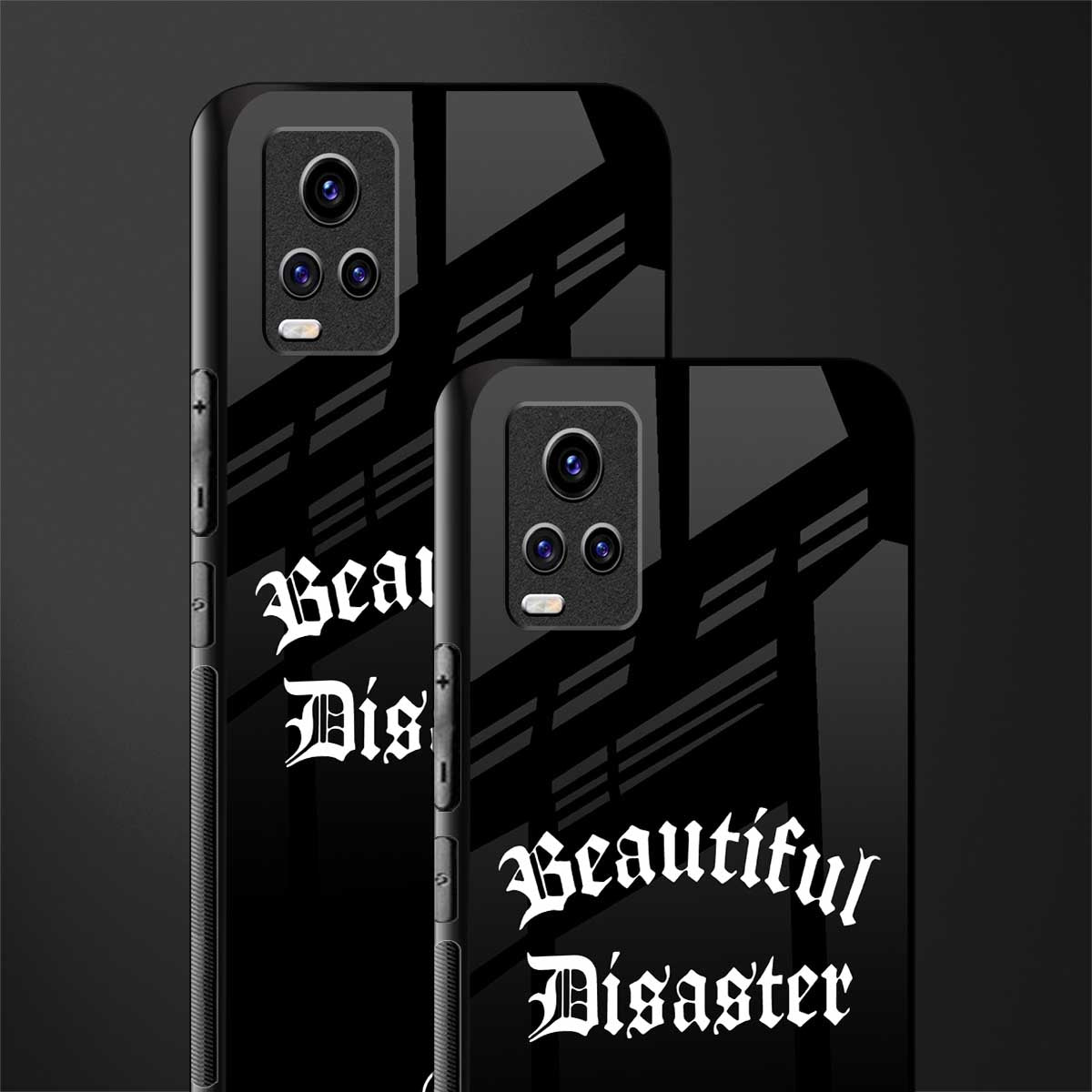 beautiful disaster back phone cover | glass case for vivo y73