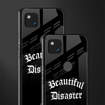 beautiful disaster back phone cover | glass case for google pixel 4a 4g