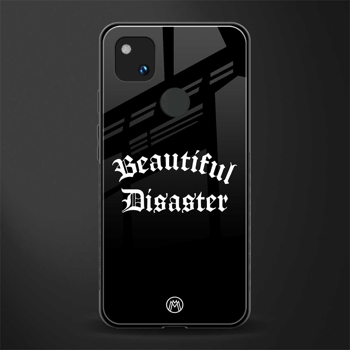 beautiful disaster back phone cover | glass case for google pixel 4a 4g