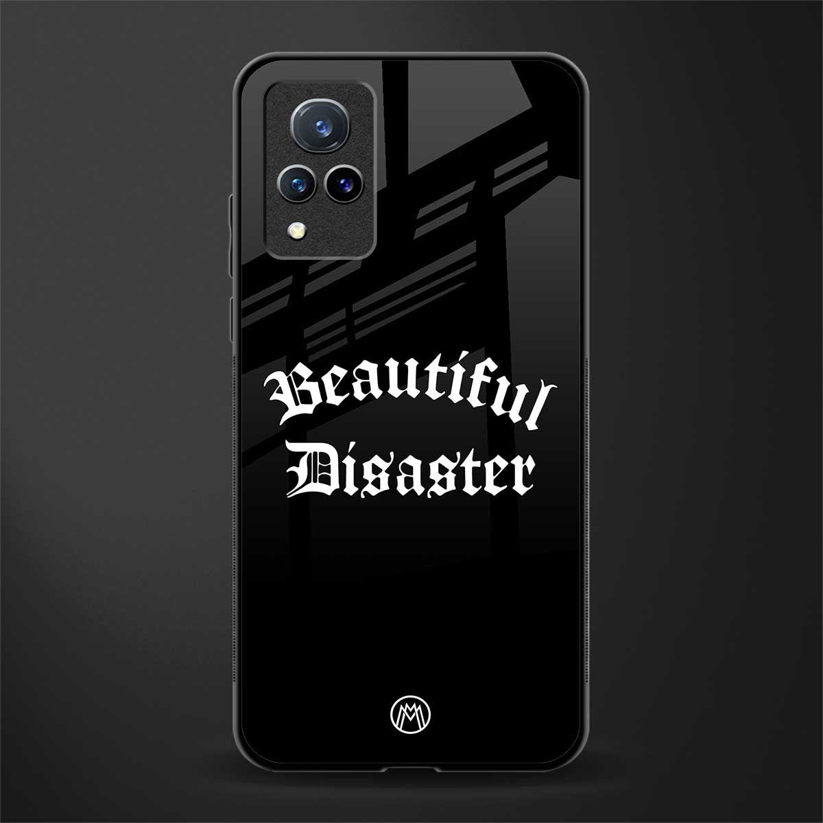 beautiful disaster glass case for vivo v21 5g image