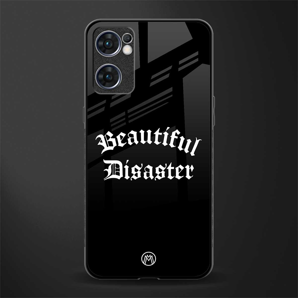 beautiful disaster glass case for oppo reno7 5g image