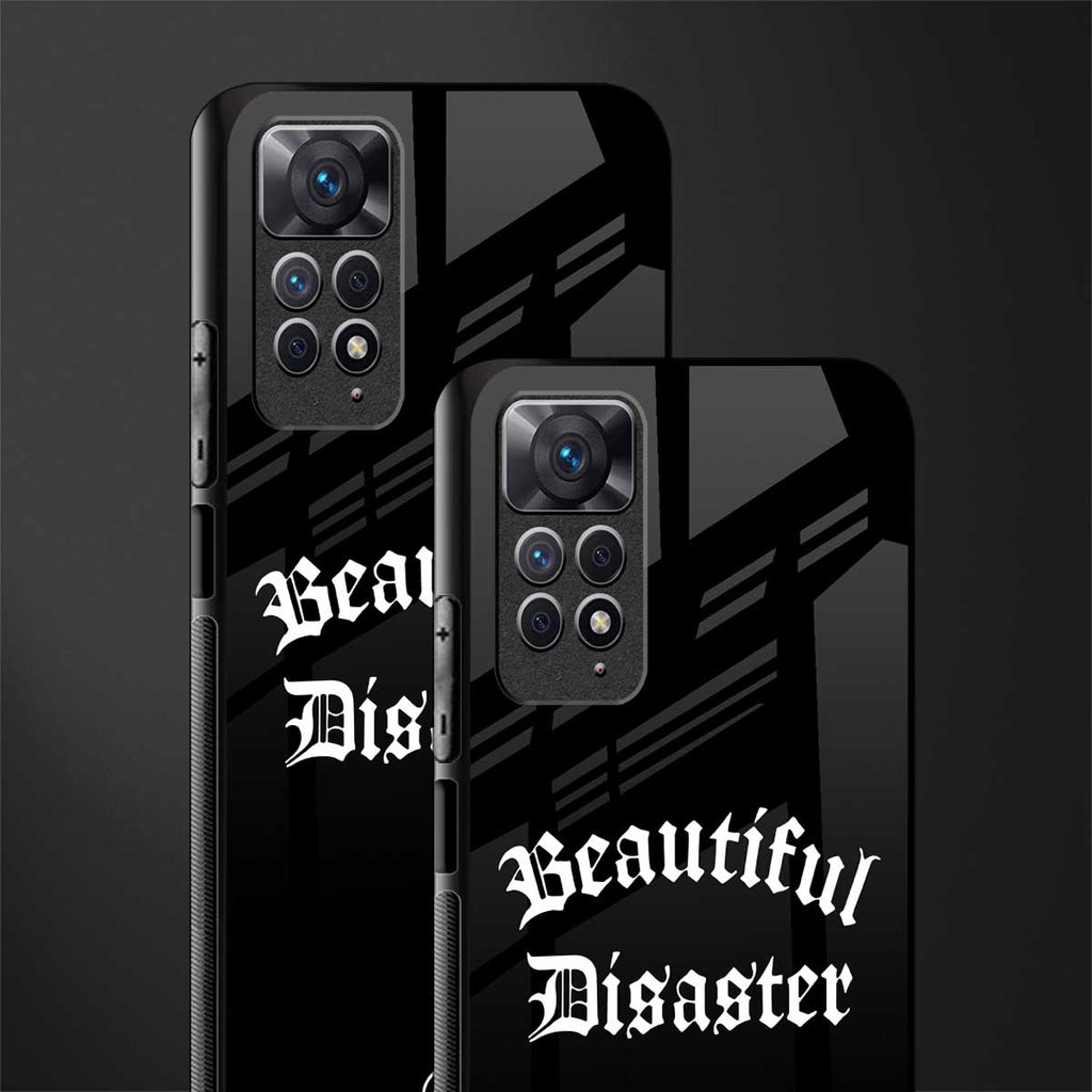 beautiful disaster glass case for redmi note 11s image-2