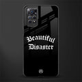 beautiful disaster glass case for redmi note 11 image