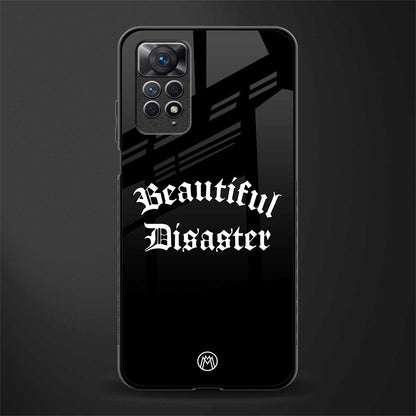 beautiful disaster glass case for redmi note 11s image