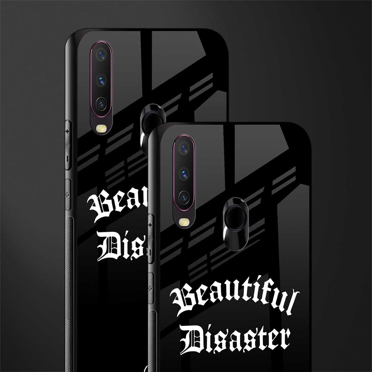 beautiful disaster glass case for vivo y12 image-2