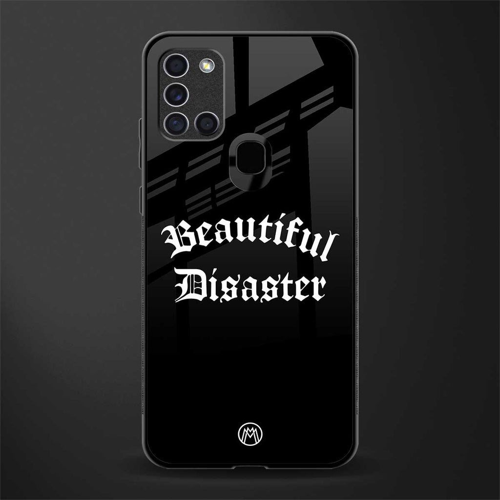 beautiful disaster glass case for samsung galaxy a21s image
