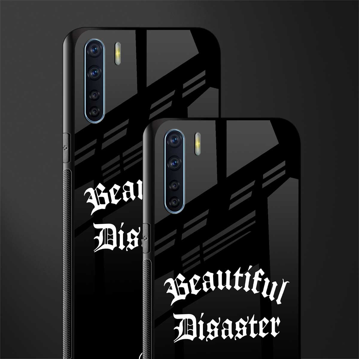 beautiful disaster glass case for oppo f15 image-2