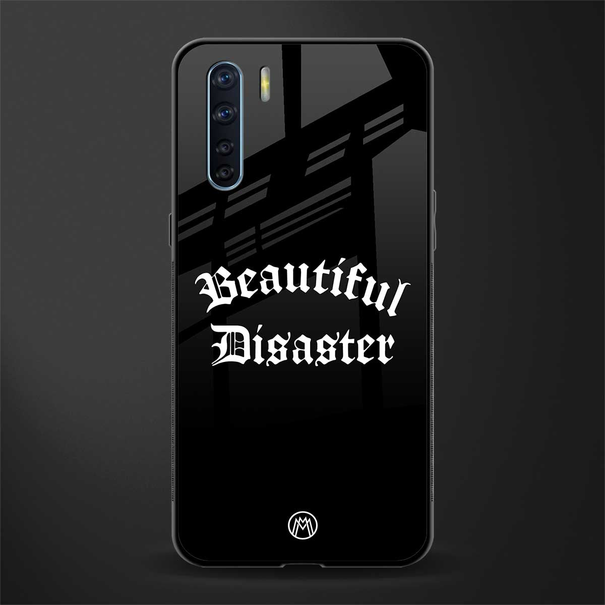 beautiful disaster glass case for oppo f15 image