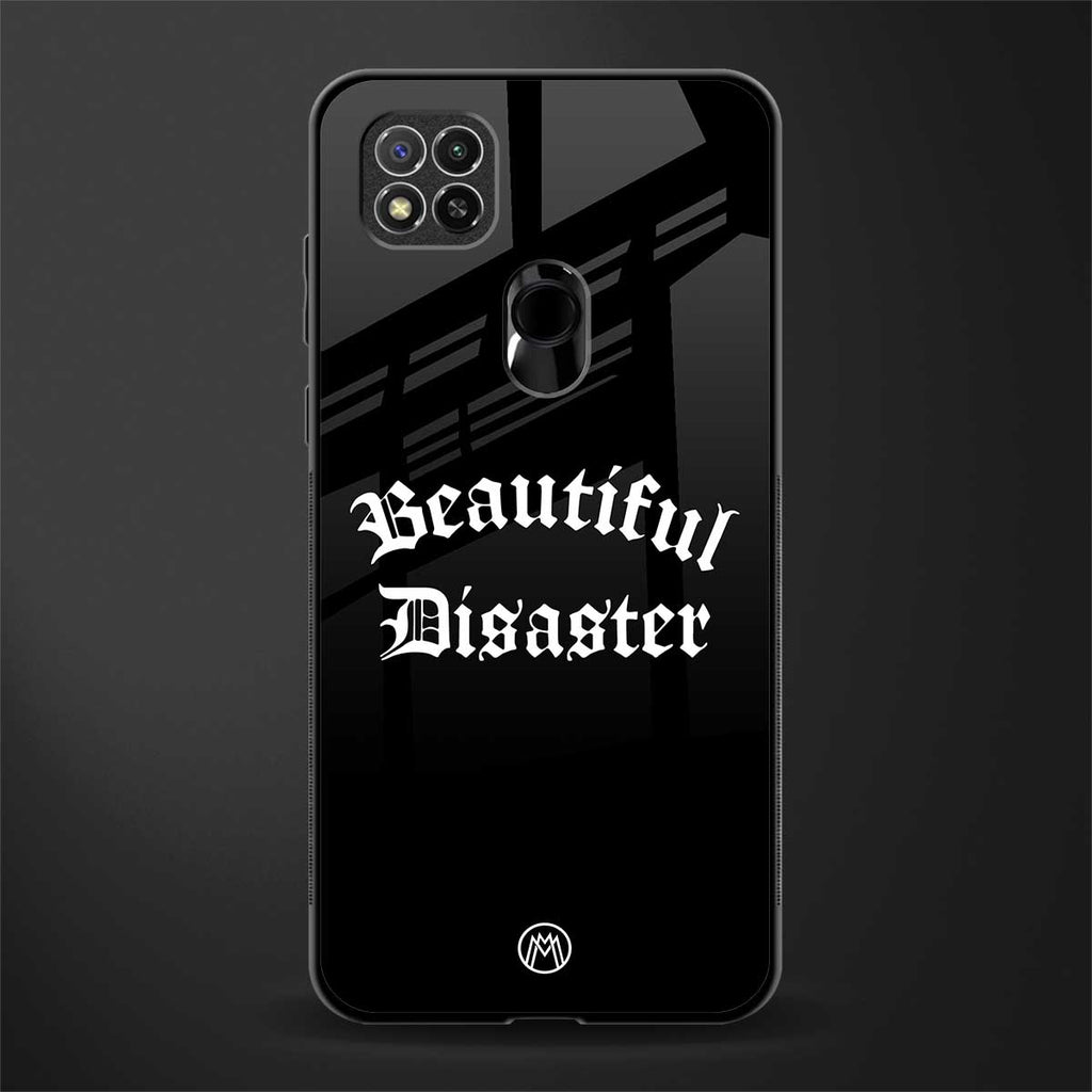 beautiful disaster glass case for redmi 9c image