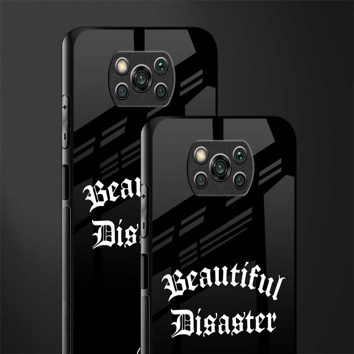 beautiful disaster glass case for poco x3 pro image-2