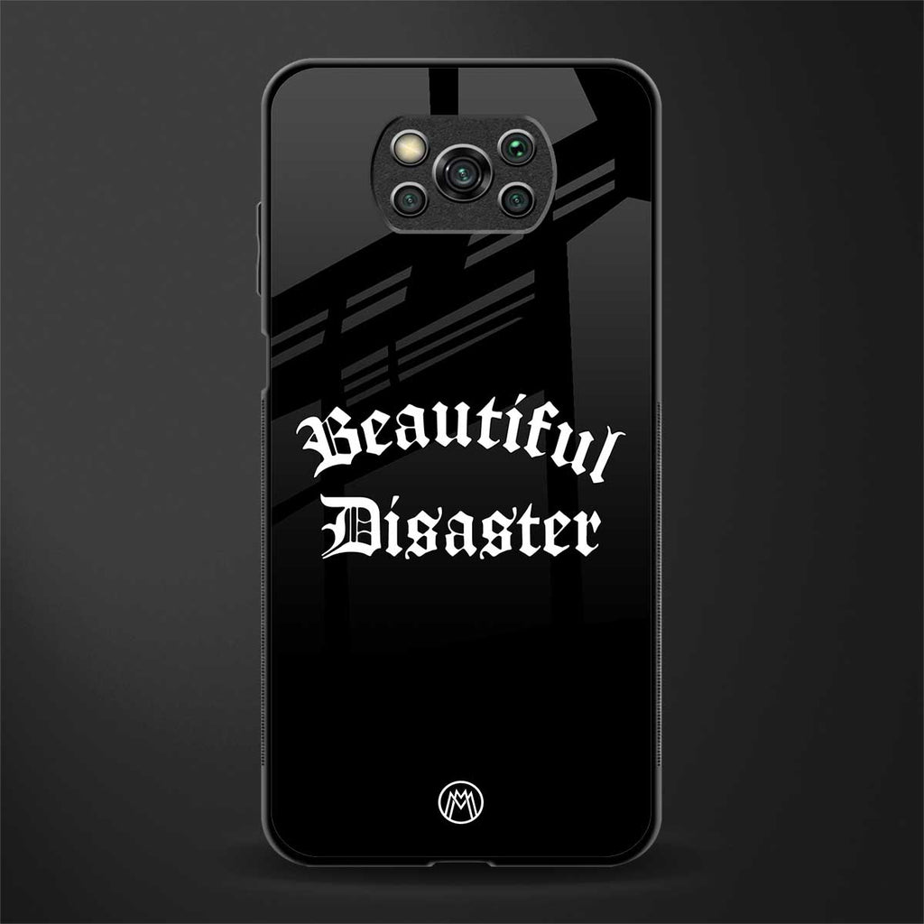 beautiful disaster glass case for poco x3 pro image