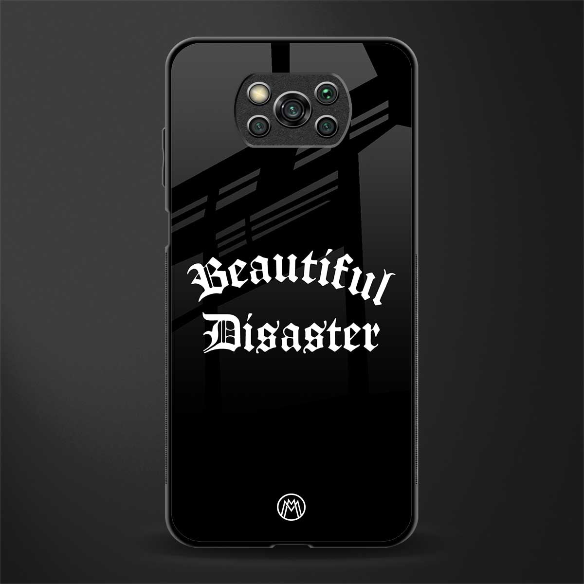 beautiful disaster glass case for poco x3 pro image