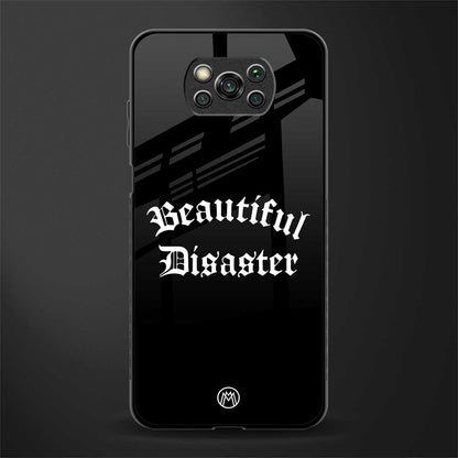 beautiful disaster glass case for poco x3 pro image
