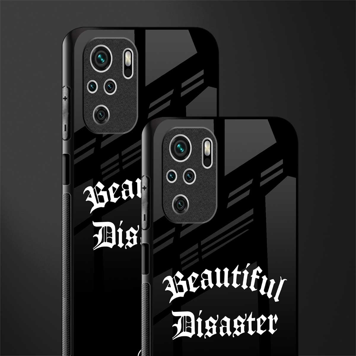 beautiful disaster glass case for redmi note 10 image-2