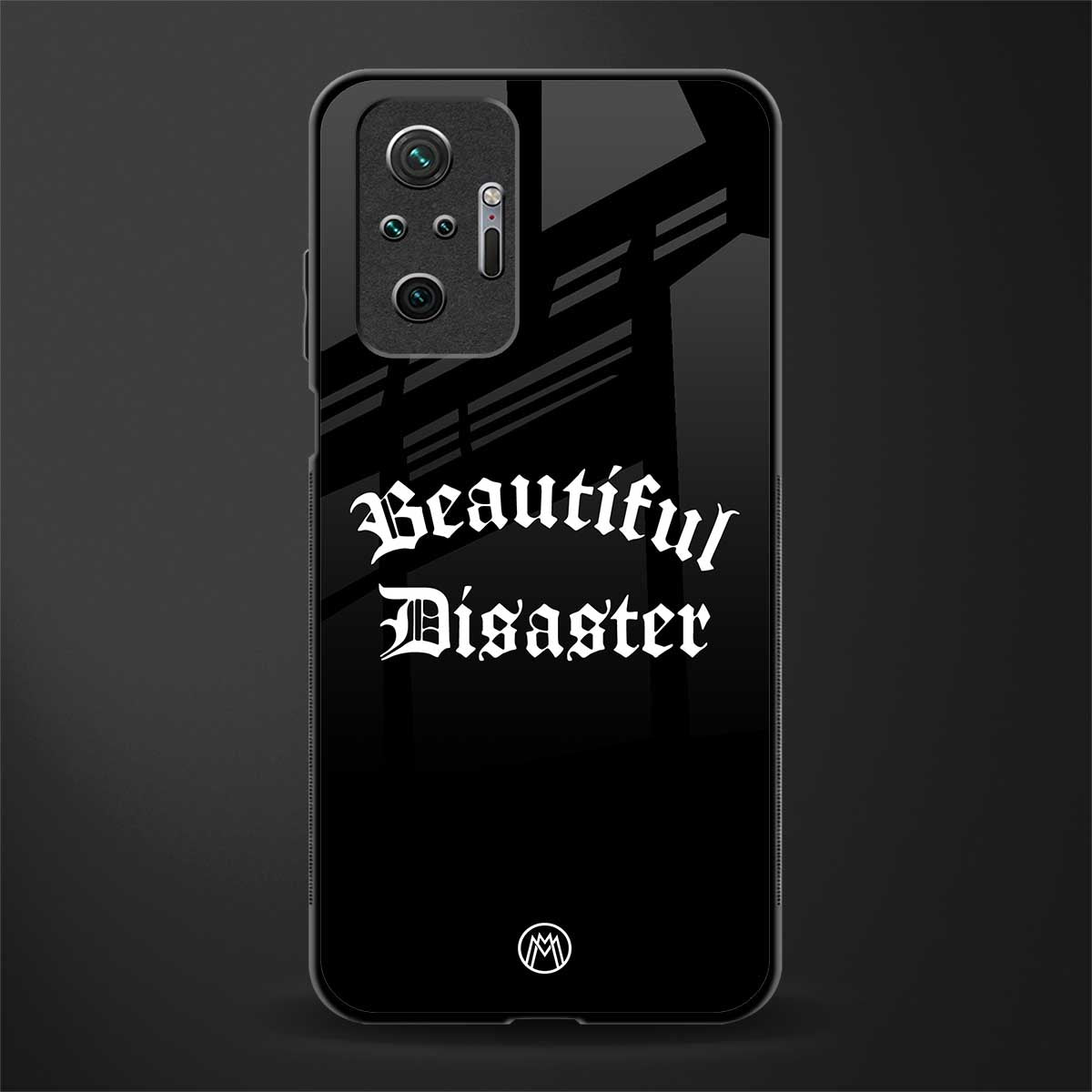 beautiful disaster glass case for redmi note 10 pro image