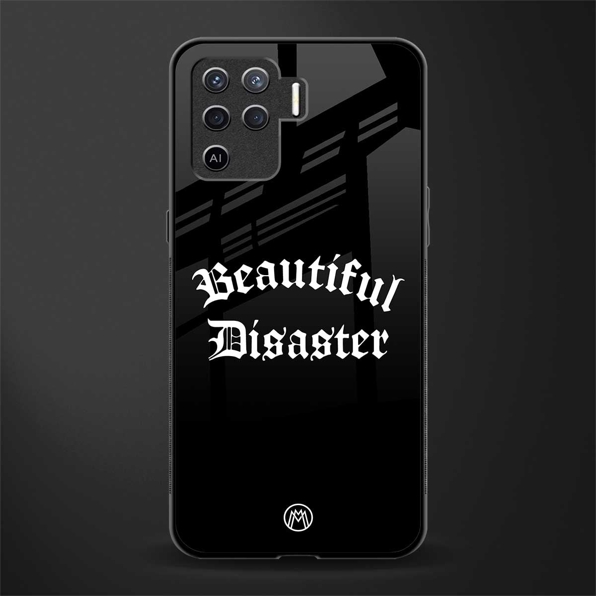 beautiful disaster glass case for oppo f19 pro image