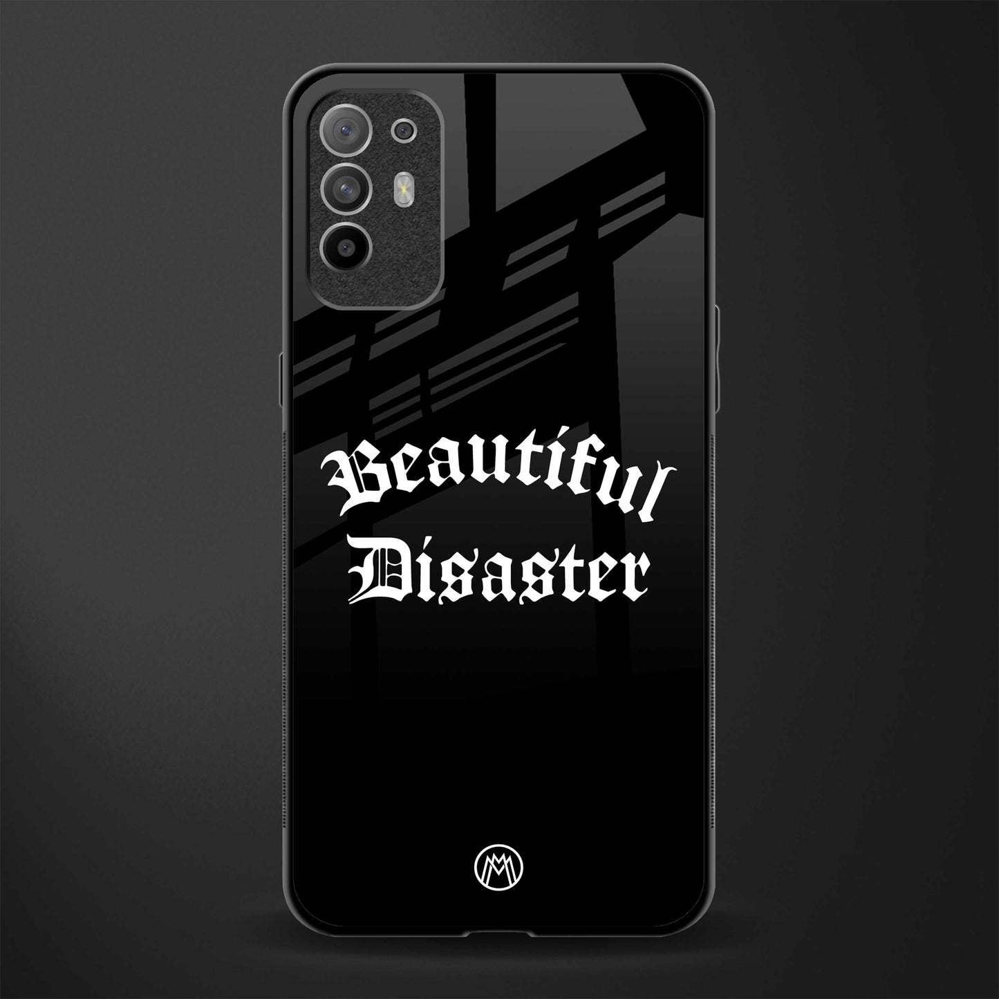 beautiful disaster glass case for oppo f19 pro plus image