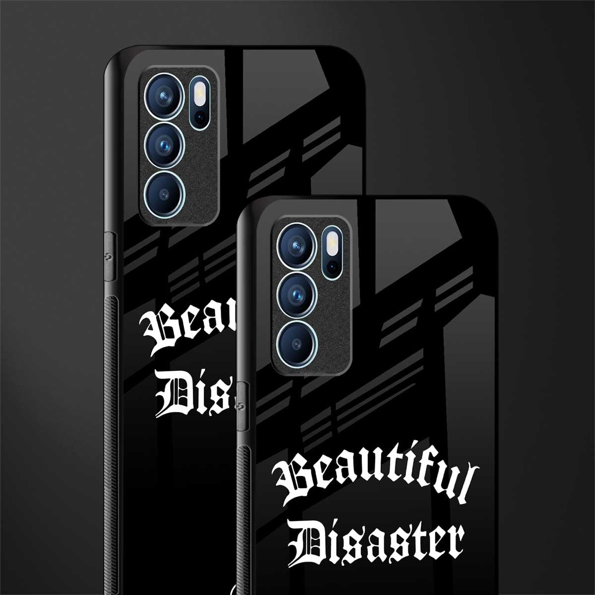 beautiful disaster glass case for oppo reno6 5g image-2