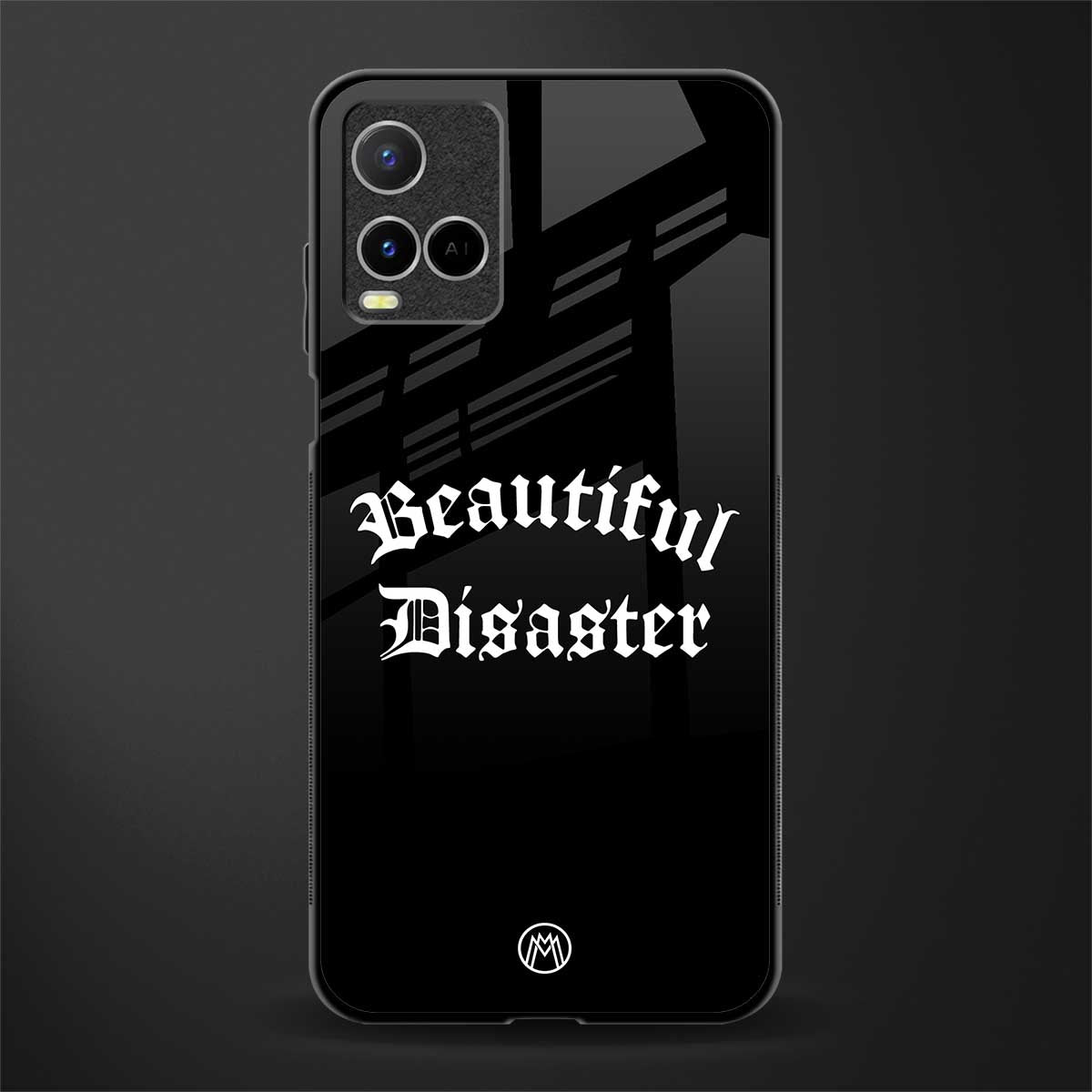 beautiful disaster glass case for vivo y21 image