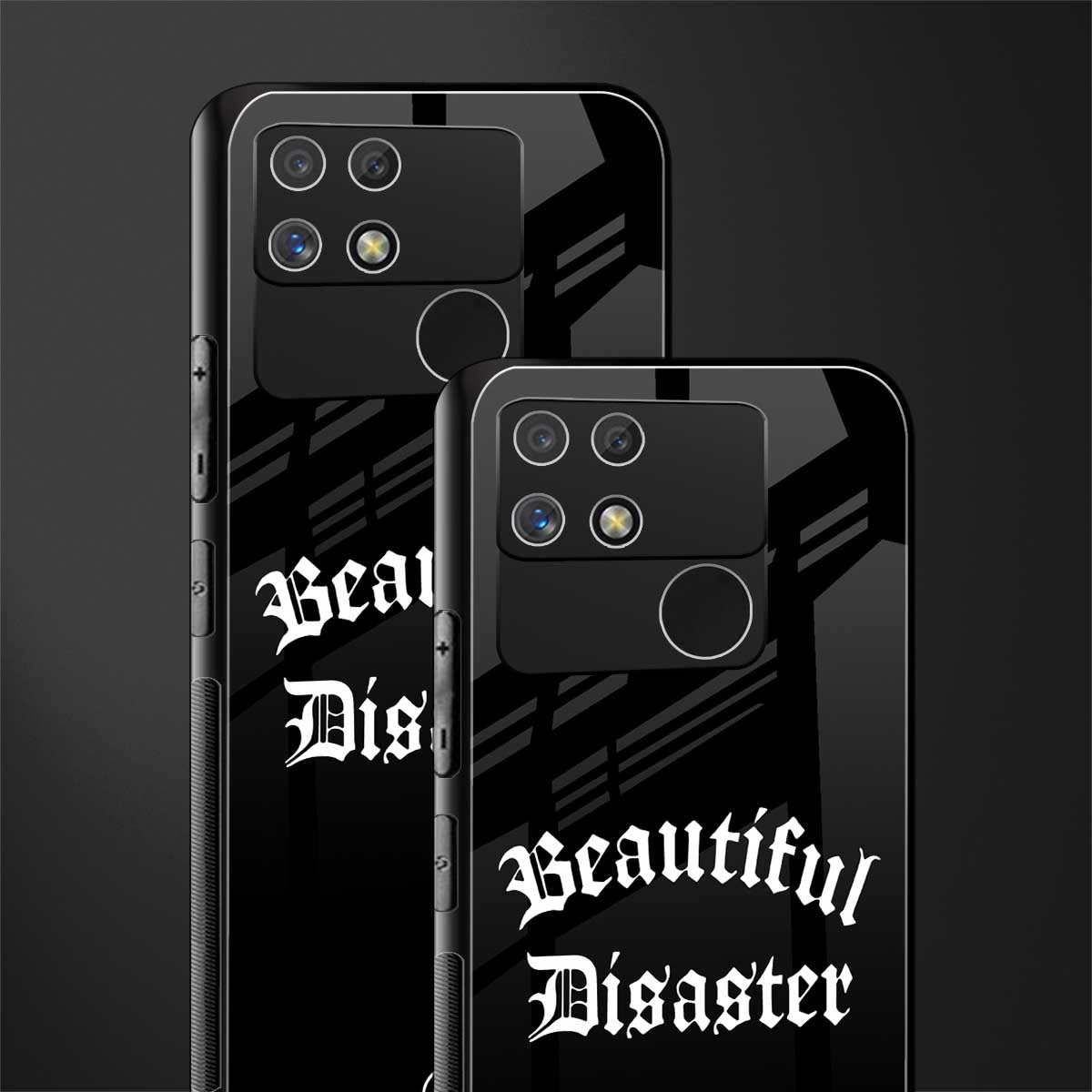 beautiful disaster back phone cover | glass case for realme narzo 50a