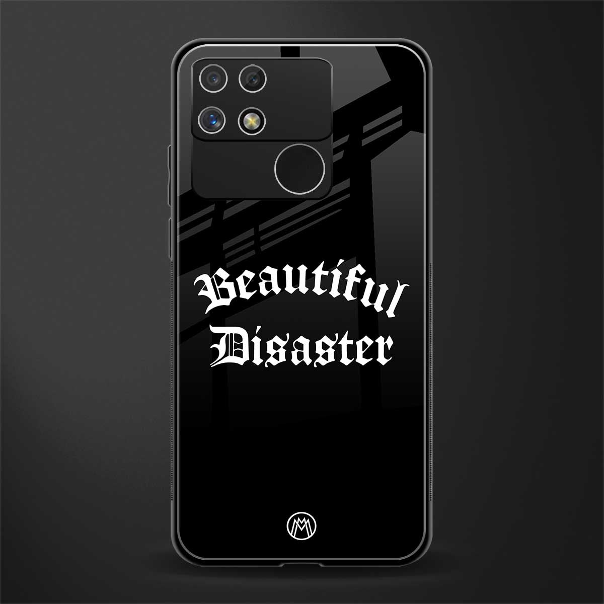 beautiful disaster back phone cover | glass case for realme narzo 50a