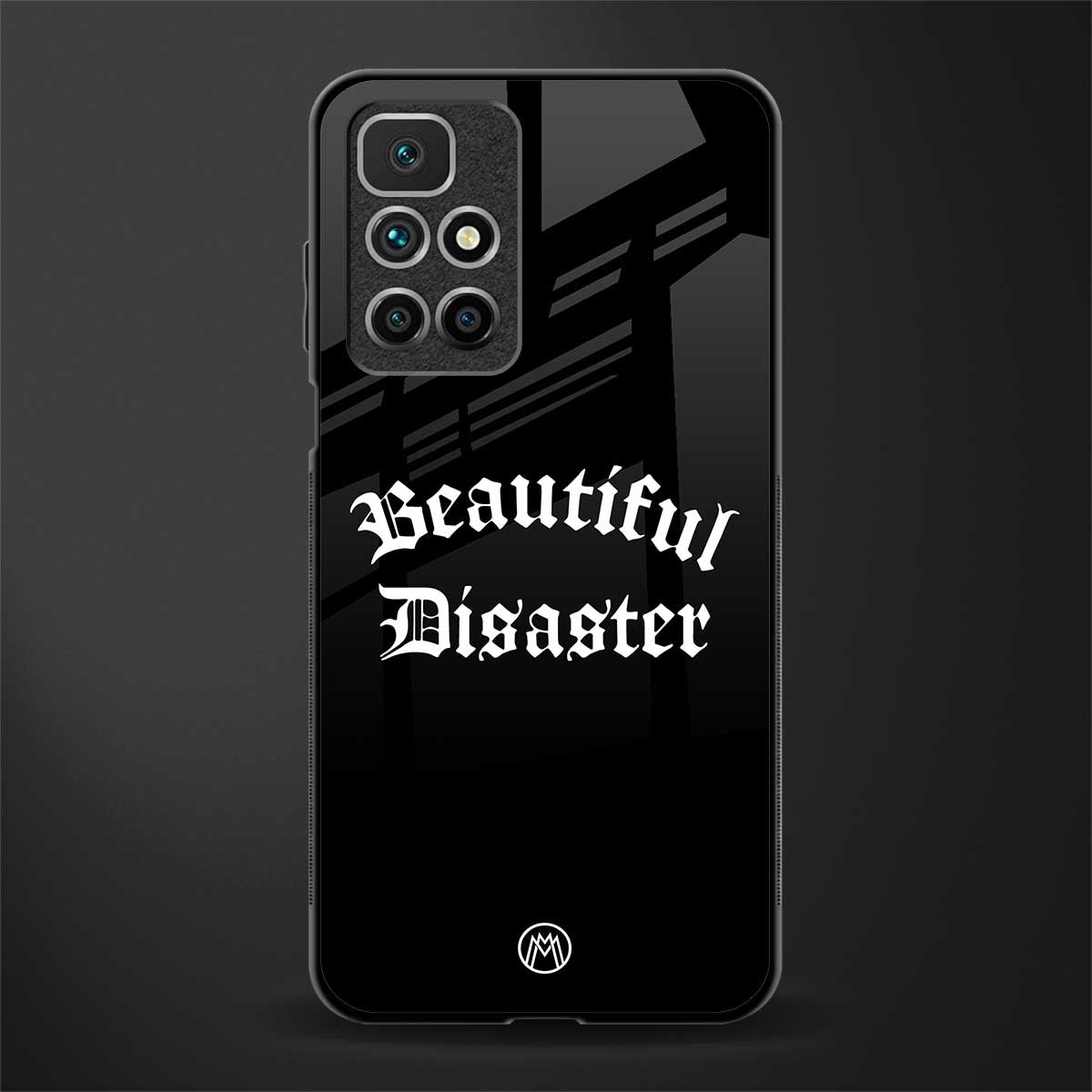 beautiful disaster glass case for redmi 10 prime image
