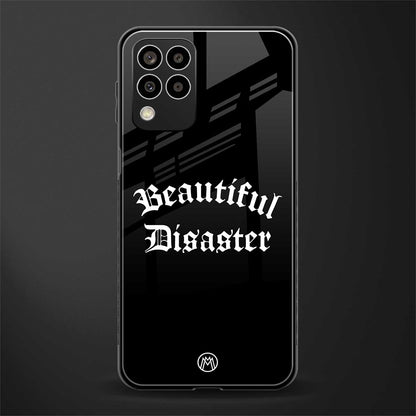 beautiful disaster back phone cover | glass case for samsung galaxy m33 5g