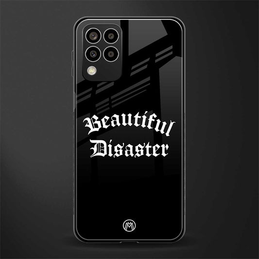 beautiful disaster back phone cover | glass case for samsung galaxy m33 5g