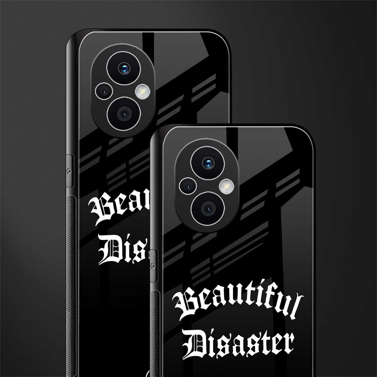 beautiful disaster back phone cover | glass case for oppo f21 pro 5g