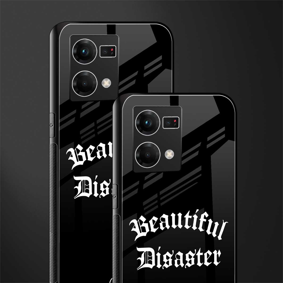 beautiful disaster back phone cover | glass case for oppo f21 pro 4g