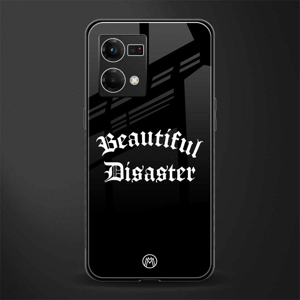 beautiful disaster back phone cover | glass case for oppo f21 pro 4g