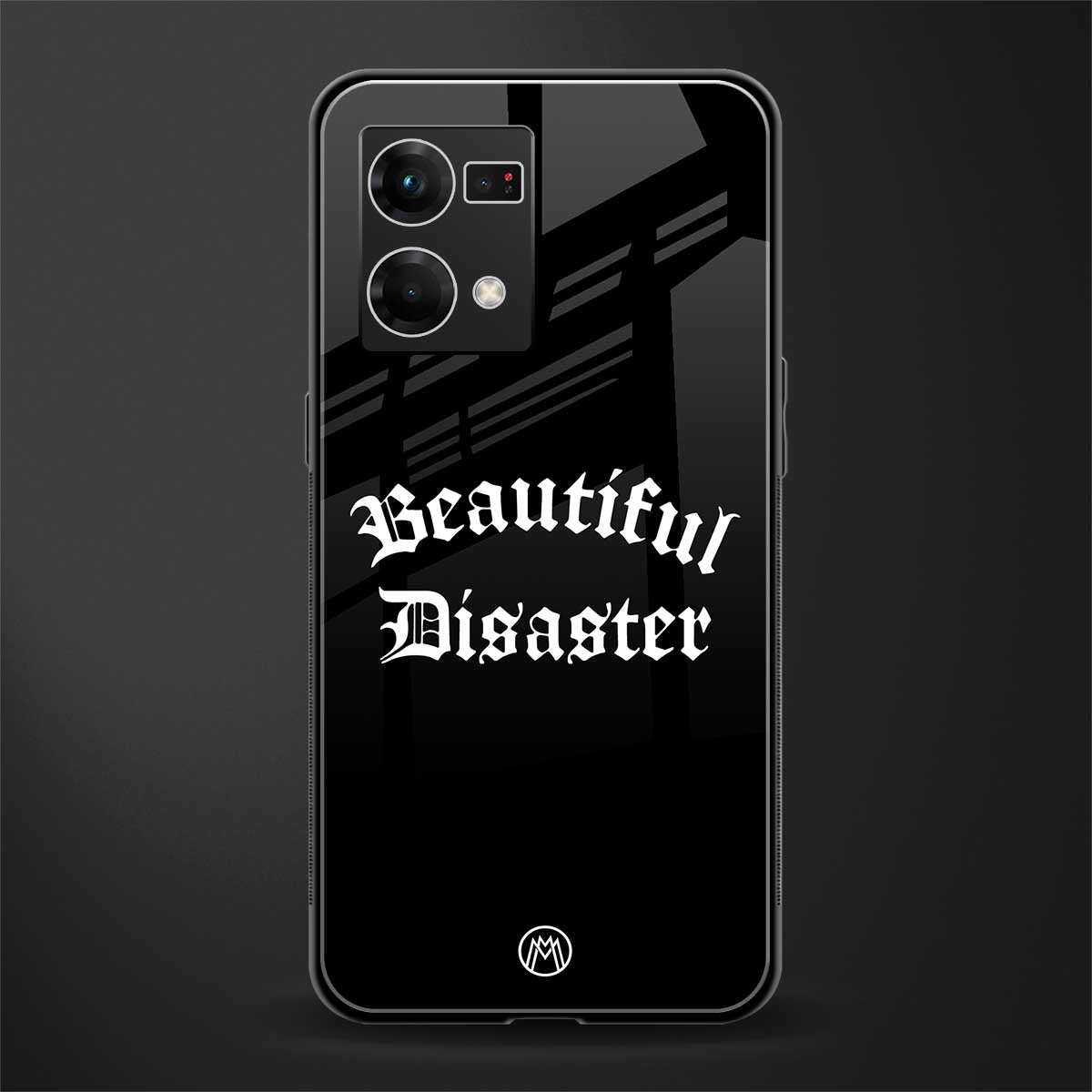 beautiful disaster back phone cover | glass case for oppo f21 pro 4g