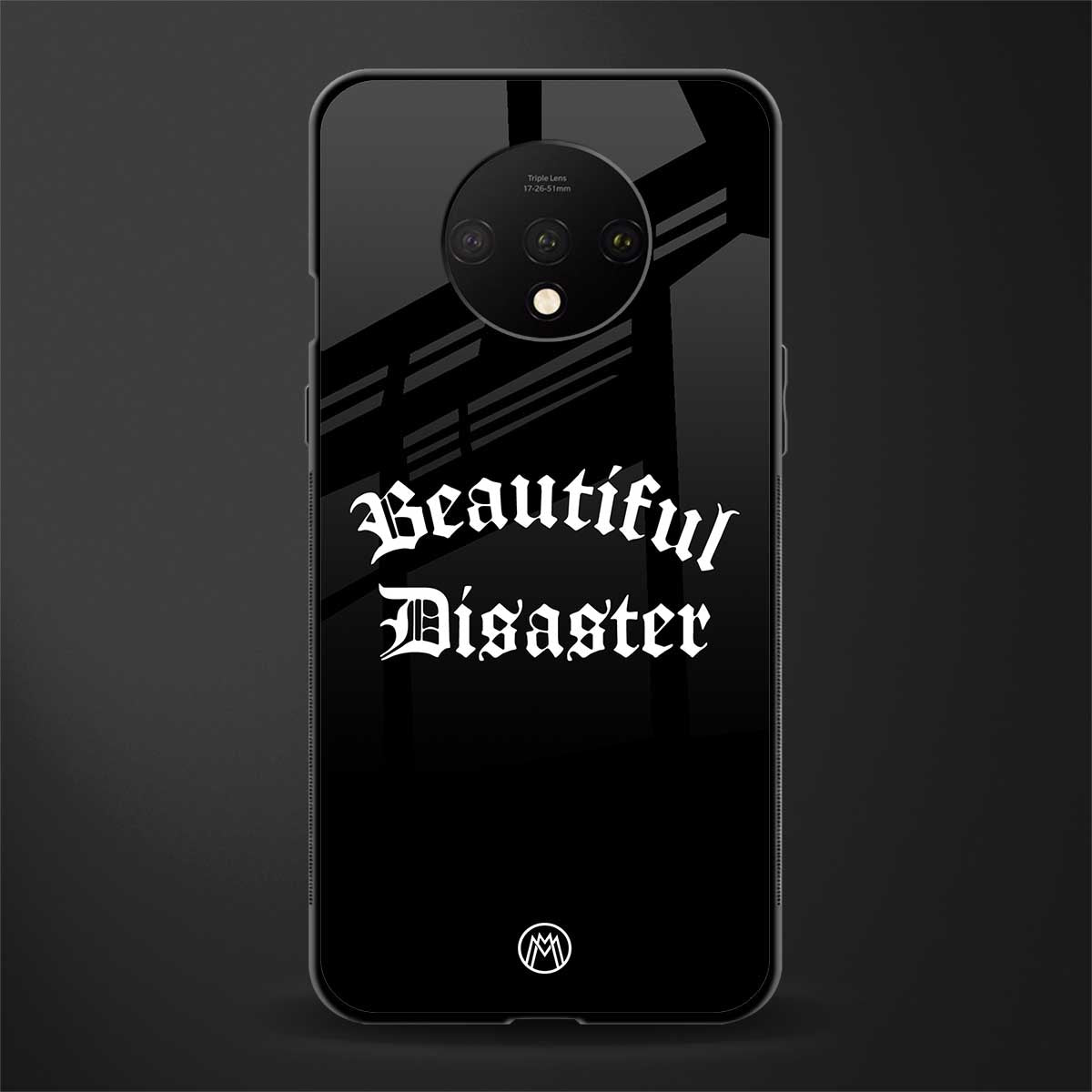 beautiful disaster glass case for oneplus 7t image