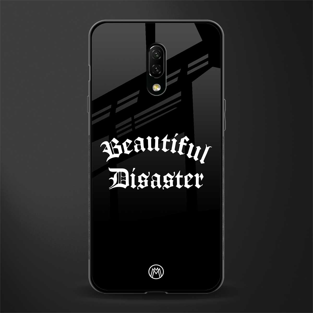 beautiful disaster glass case for oneplus 7 image