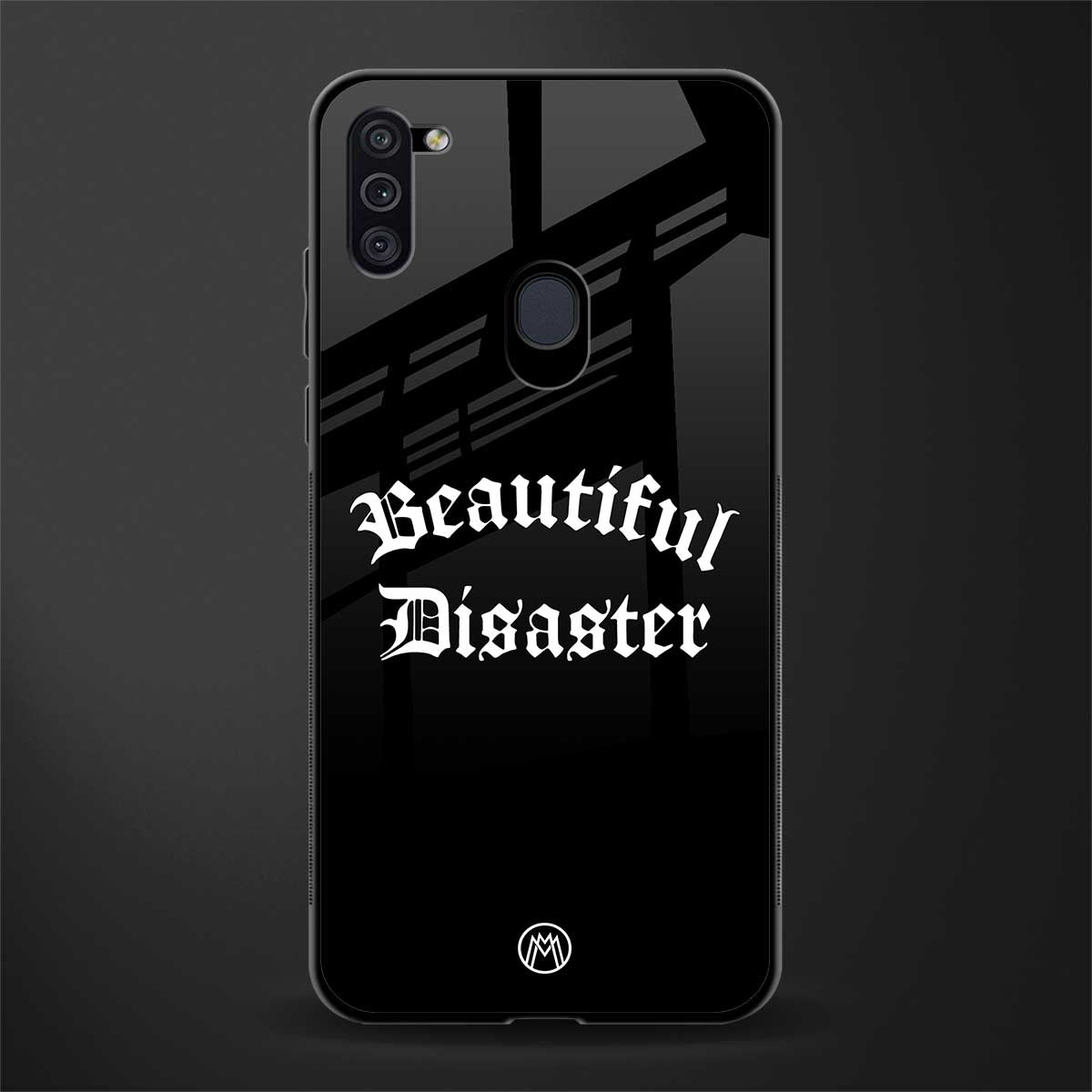 beautiful disaster glass case for samsung galaxy m11 image