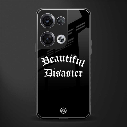 beautiful disaster back phone cover | glass case for oppo reno 8